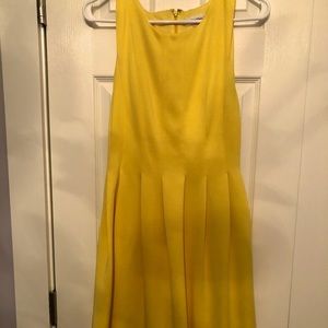 Yellow Calvin Klein Fit & Flare Dress Size 2